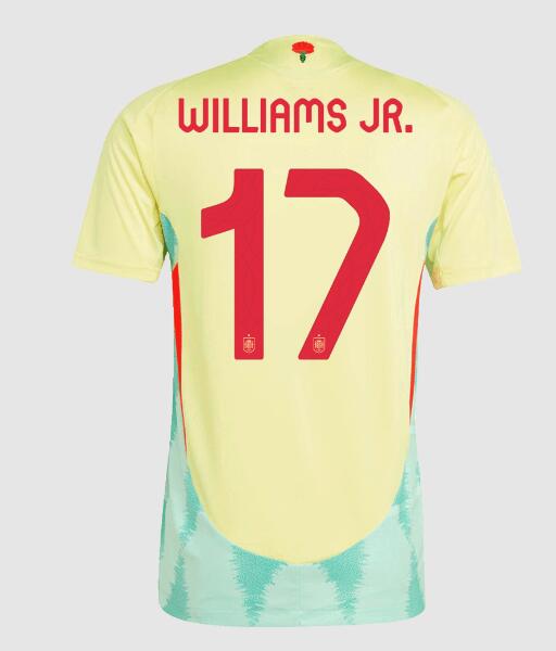 (image for) WILLIAMS JR. #17 Spain Away Jersey Player Version Euro 2024